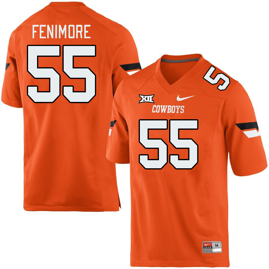 Oklahoma State Cowboys #55 Bob Fenimore College Football Jerseys Stitched Sale-Retro Orange
